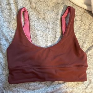 lululemon athletica Burgundy Crop Top